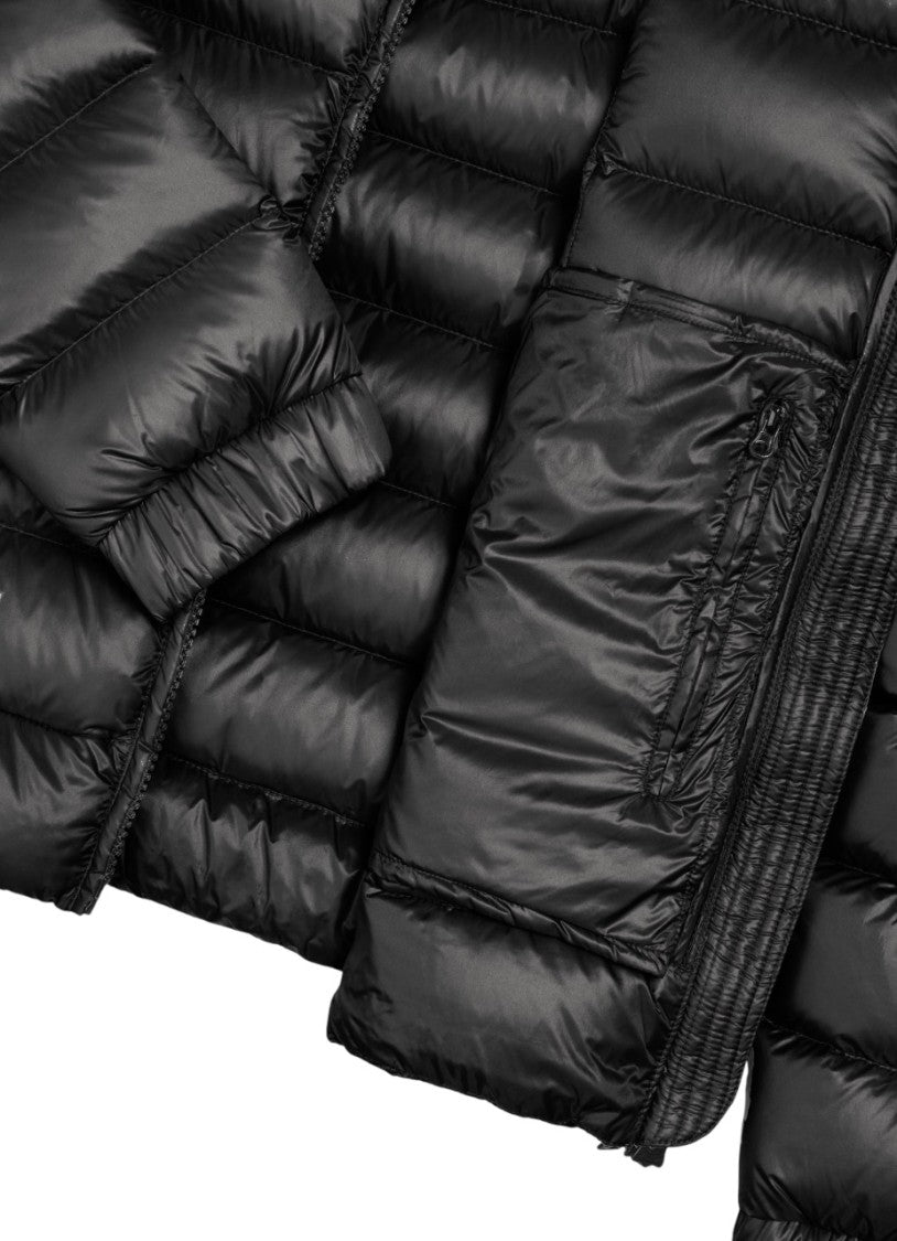 Colmar Originals Quilted Black Down Jacket With Fixed Hood