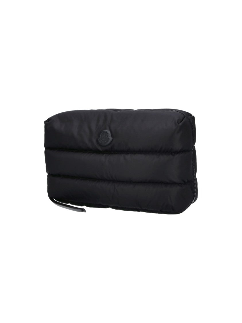 Moncler Black Caradoc Padded Quilted Pouch