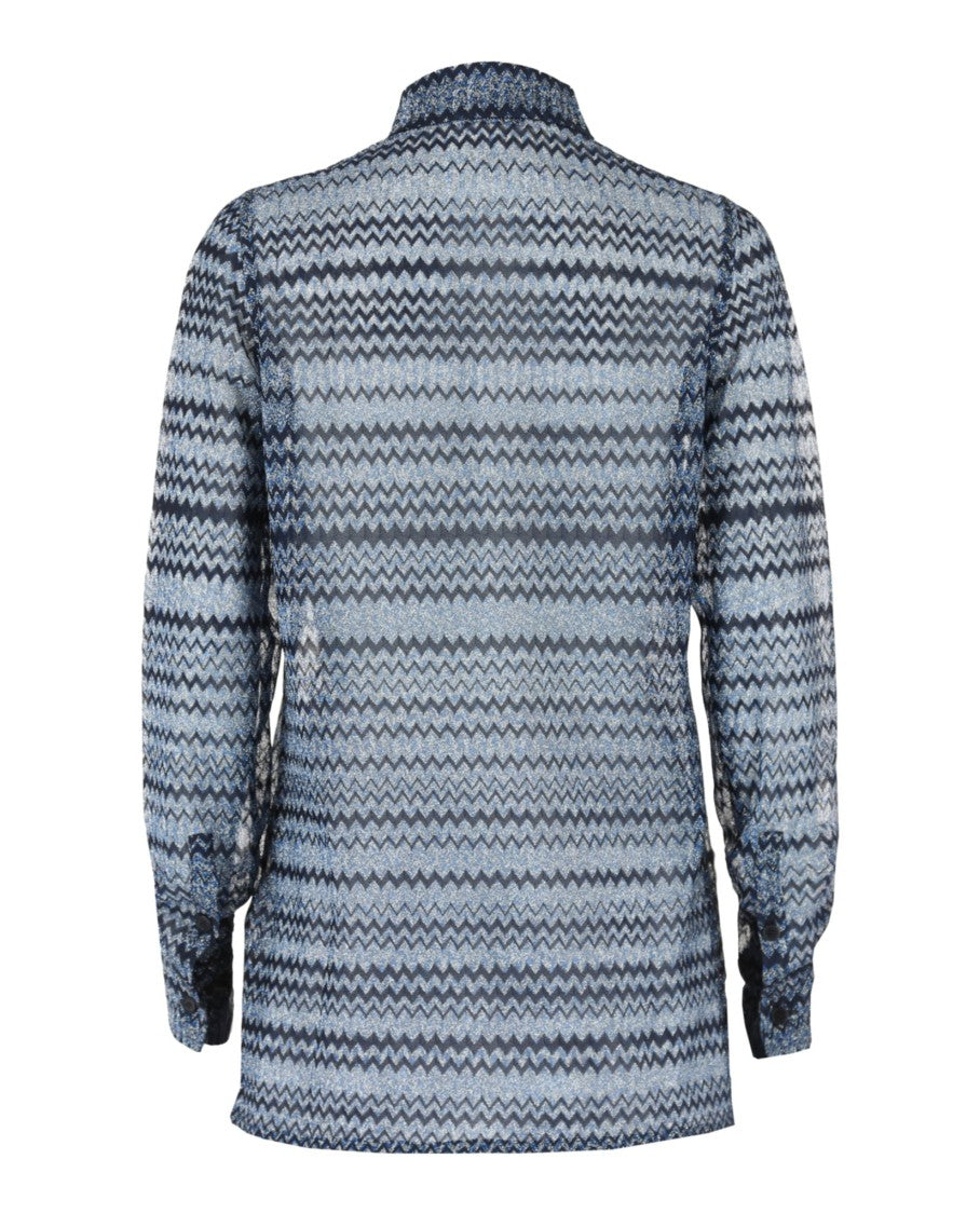 M Missoni Signature Zig Zag Patterned Shirt