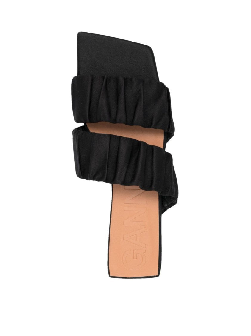 Ganni Smock Flat Sandals