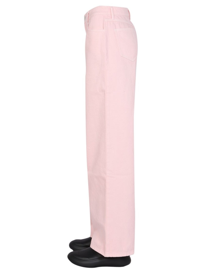 Raf Simons High Waisted Wide Leg Pants