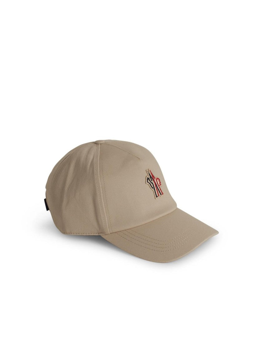 Moncler Grenoble Cream Cotton Cap