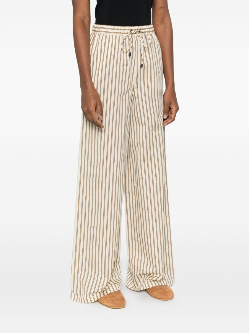 Max Mara Wide-Leg Striped Trousers