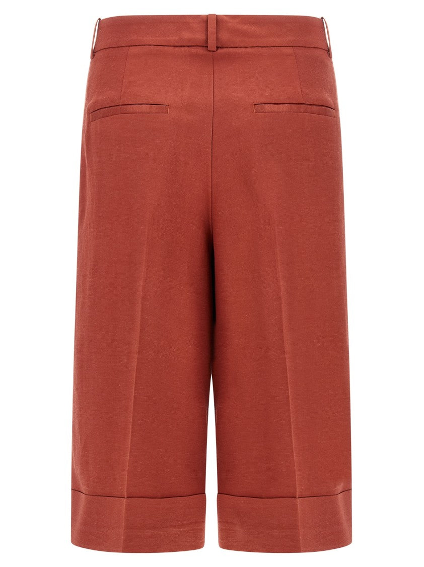 Peserico Linen Viscose Bermuda Shorts