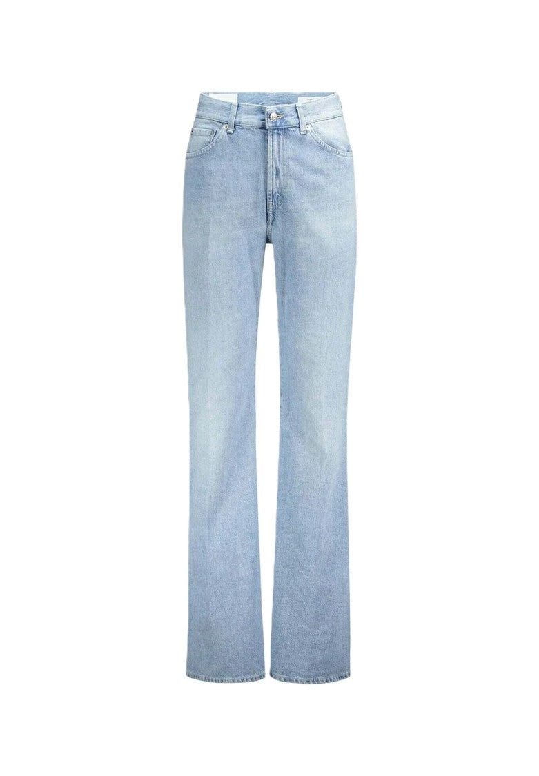 Dondup Light Wash Denim Jeans With Classic Five-Pocket Design