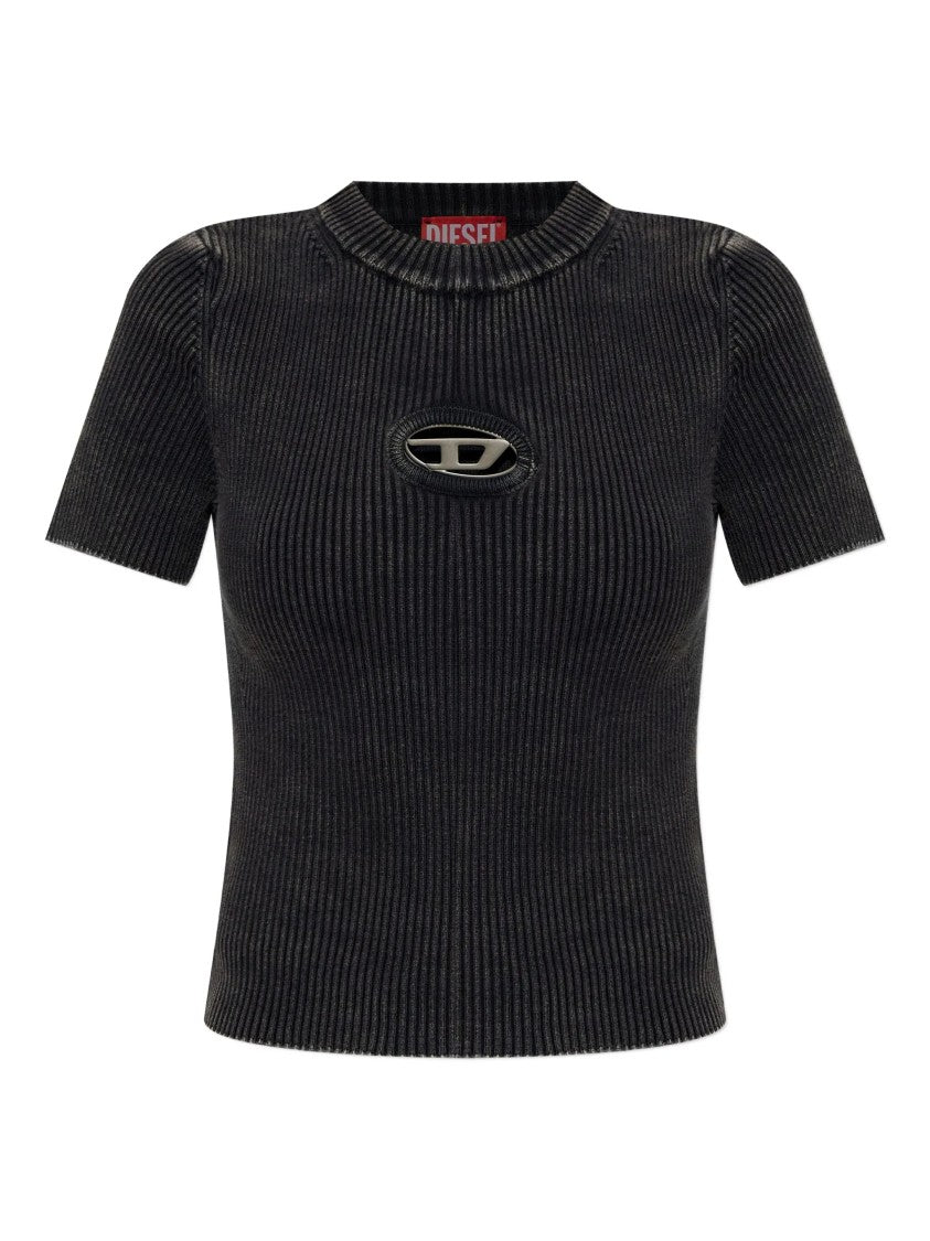 Diesel Black M Anchor A Ribbed Top
