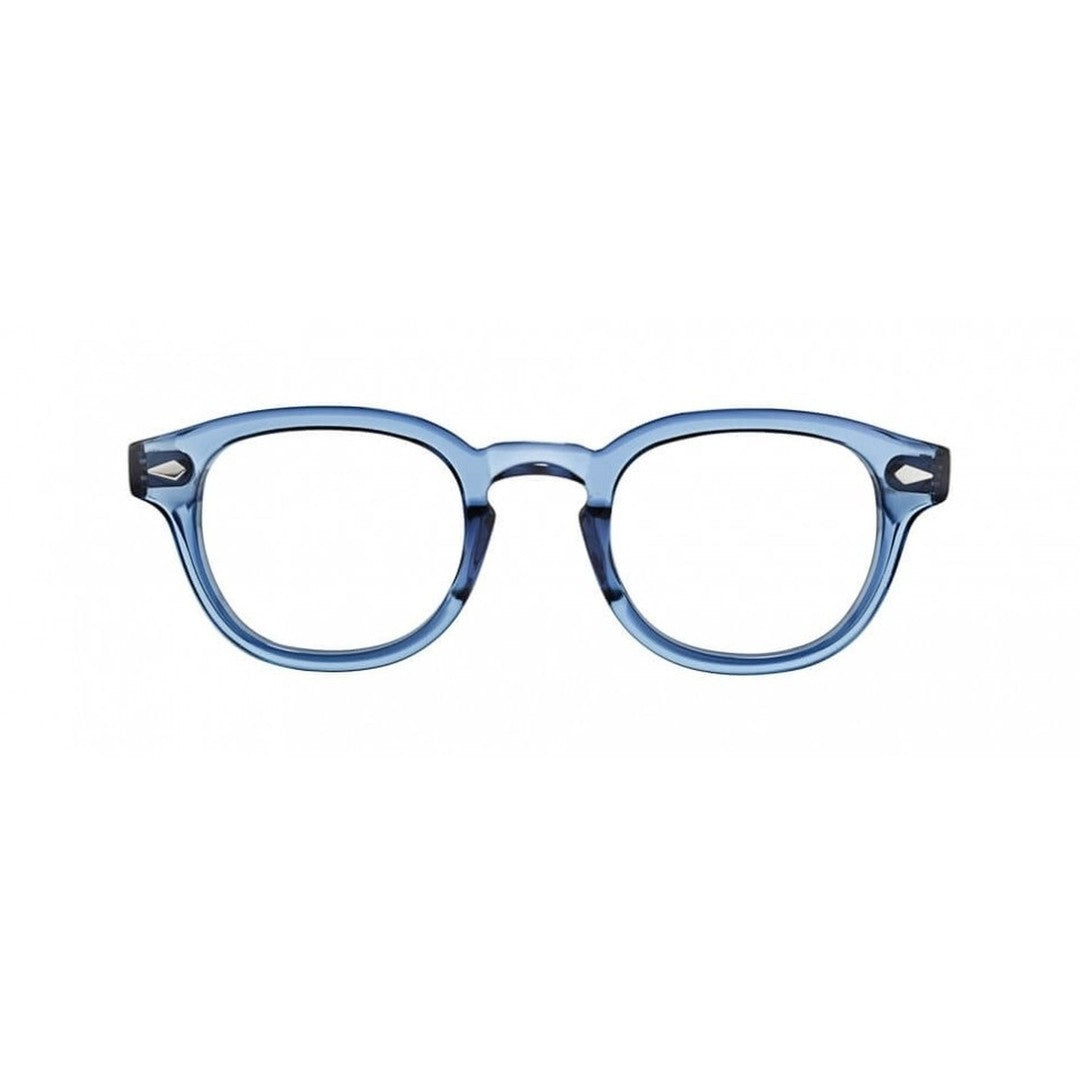 Moscot Blue Or-Lem-O Keyhole Translucent Acetate Eyeglasses