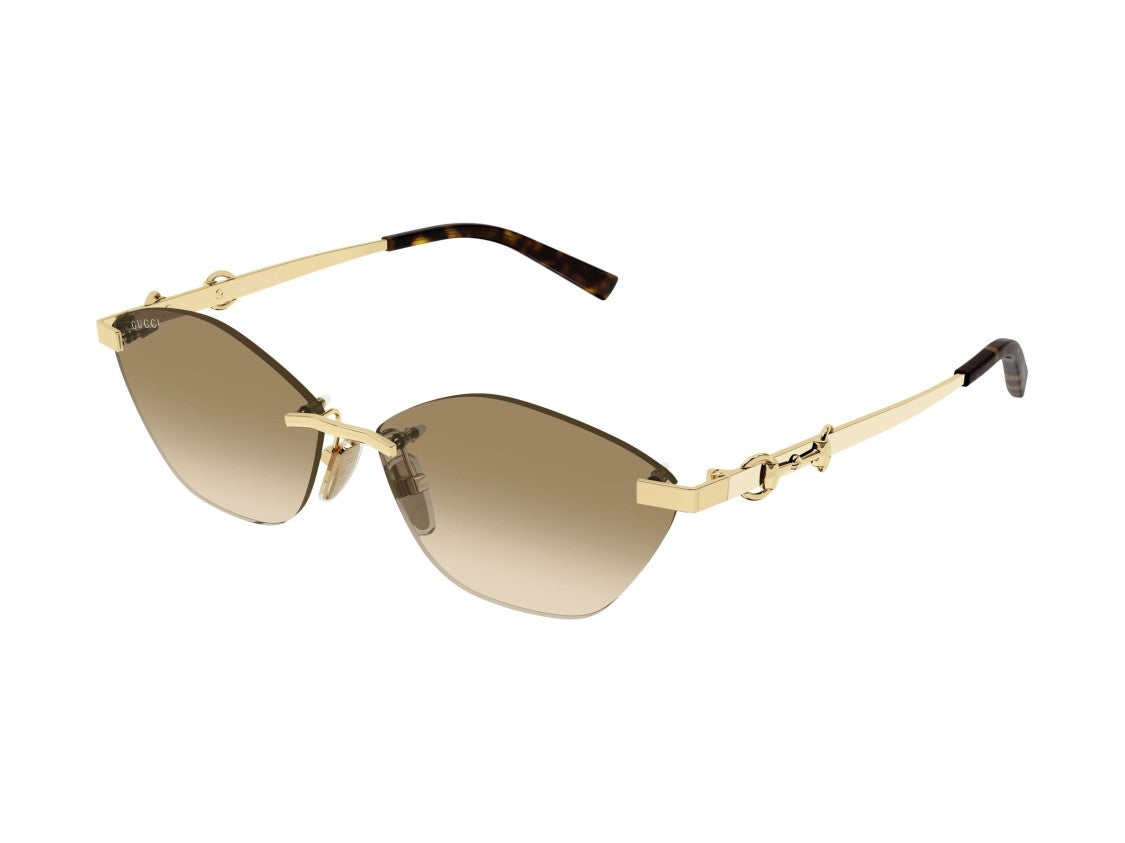 Gucci Gg2050s Gradient Horsebit Rimless Sunglasses