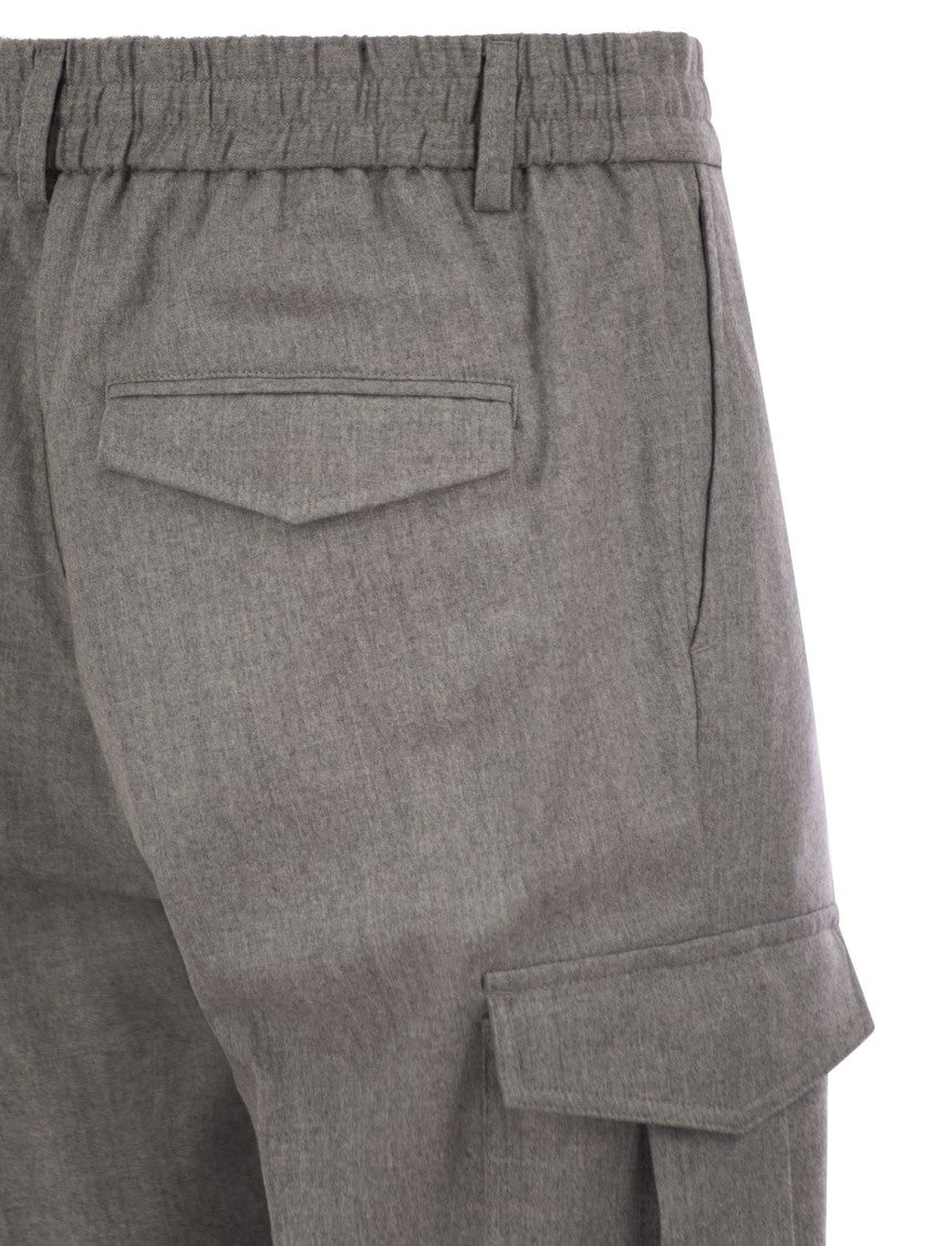 Peserico Flannel Cargo Trousers
