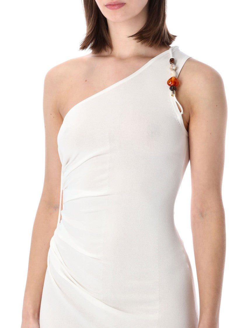 Sessùn Leite Monospalla Jersey Midi Dress