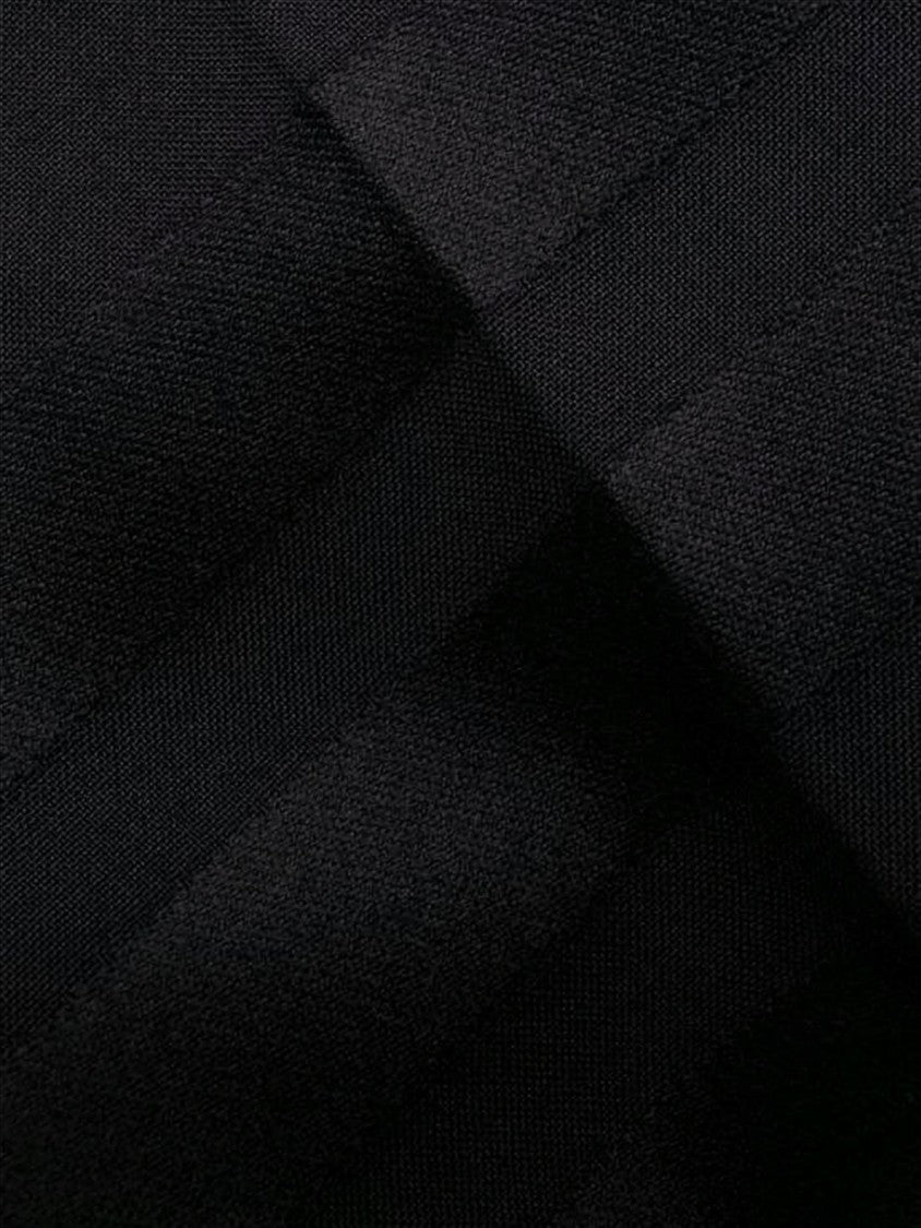 Thom Browne Cropped Black Wool Suit Pants With Gold Anchor Buttons