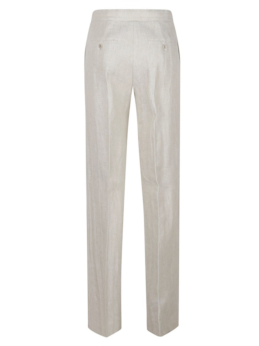 Max Mara Straight-Leg Tailored Trousers With Subtle Crease