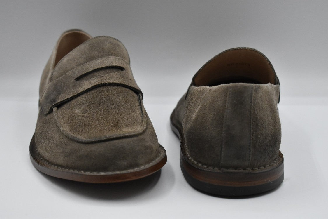 Pantanetti Low-Cut Loafers With Soft Suede Finish
