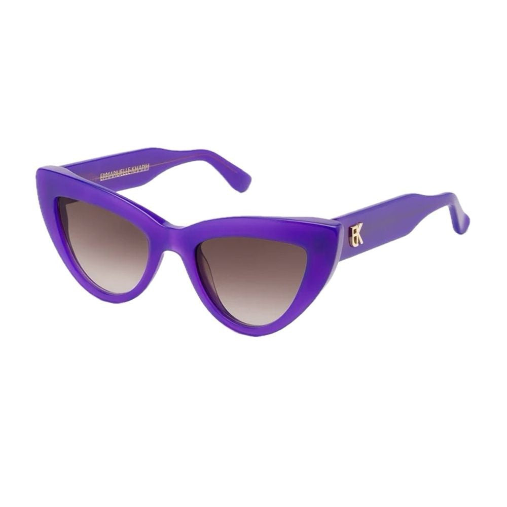 Emmanuelle Khanh Cherry Bold Cat-Eye Sunglasses With Inner Bevels