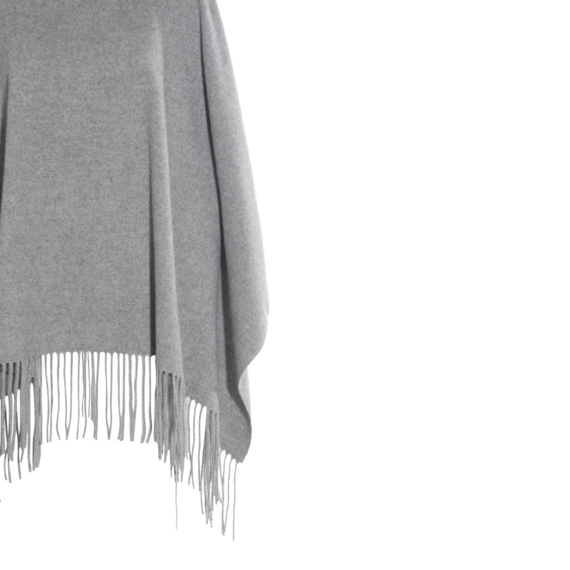 Fabiana Filippi Grey Wool Cape