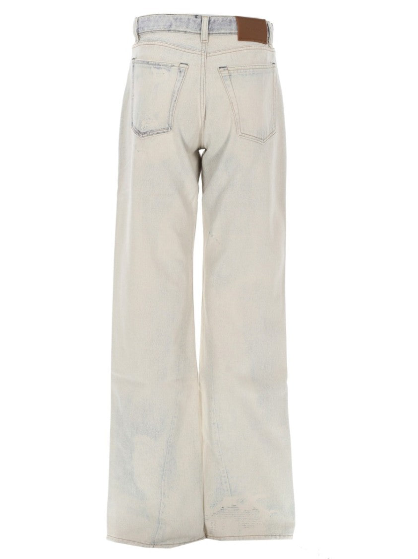 Our Legacy Wata High-Waisted Distressed Wide-Leg Jeans