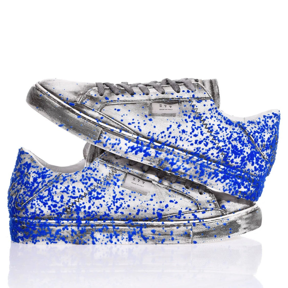 Mimanera Garage Blue Flock Sneakers