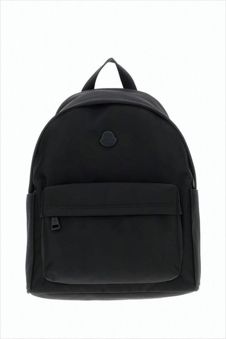 Moncler Minimalist Black Backpack With Adjustable Straps