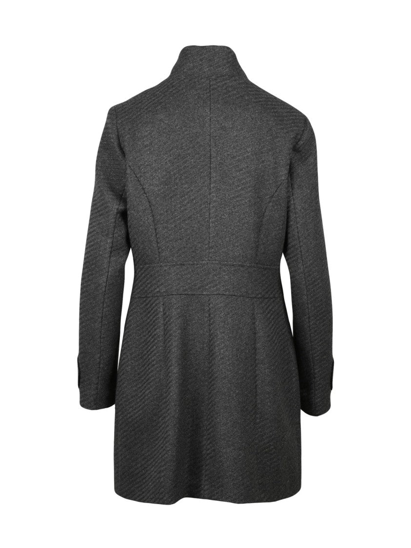 Lakore Dark Grey Wool-Blend Coat