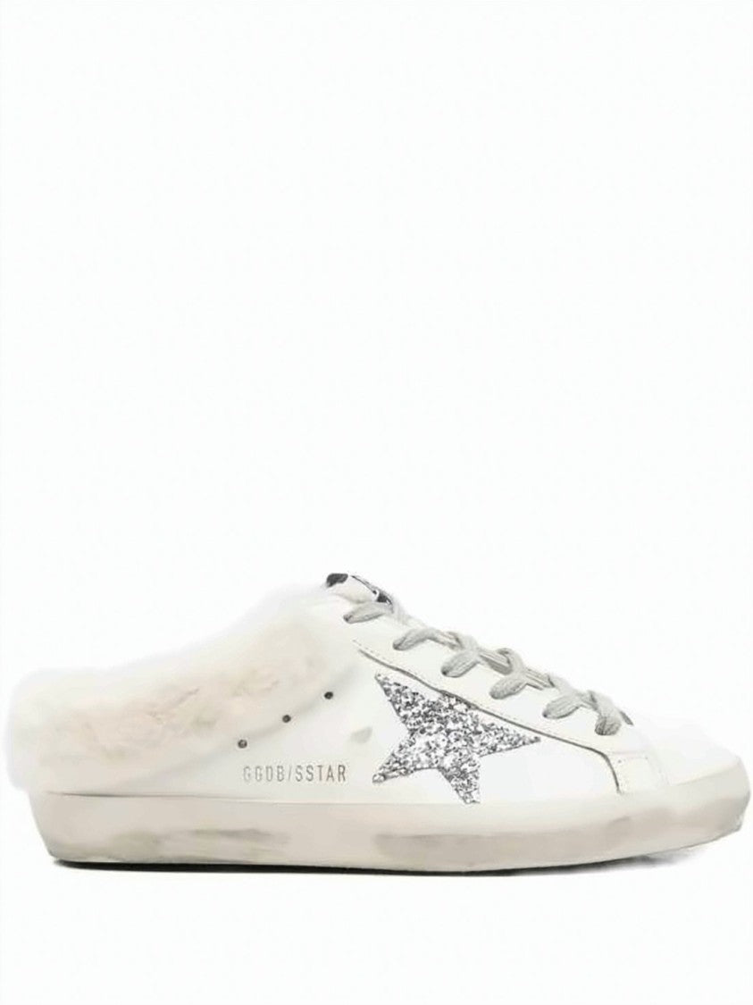 Golden Goose Low-Profile Sneakers With Glitter Star Accents