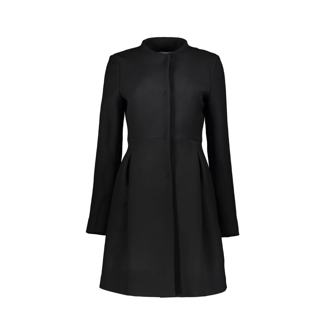 Herno Wool Coat With Concealed Button Closure