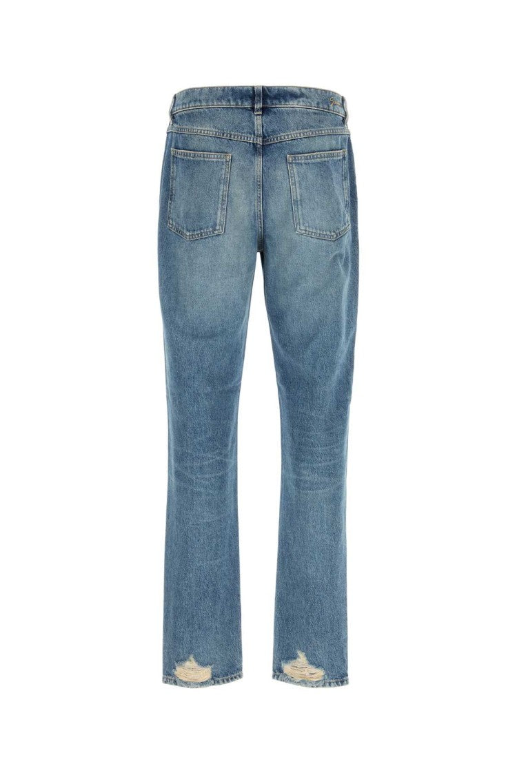 Givenchy Light Wash Straight-Leg Denim Jeans