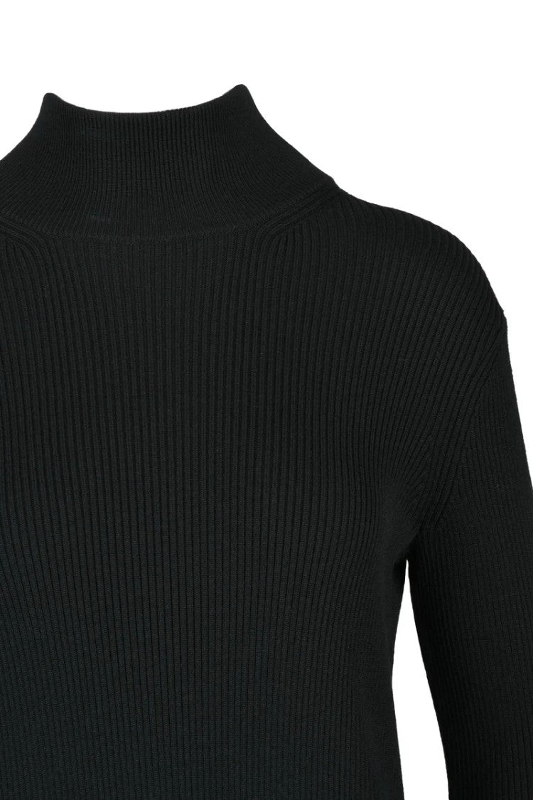 Bottega Veneta Long Ribbed Dress - Black