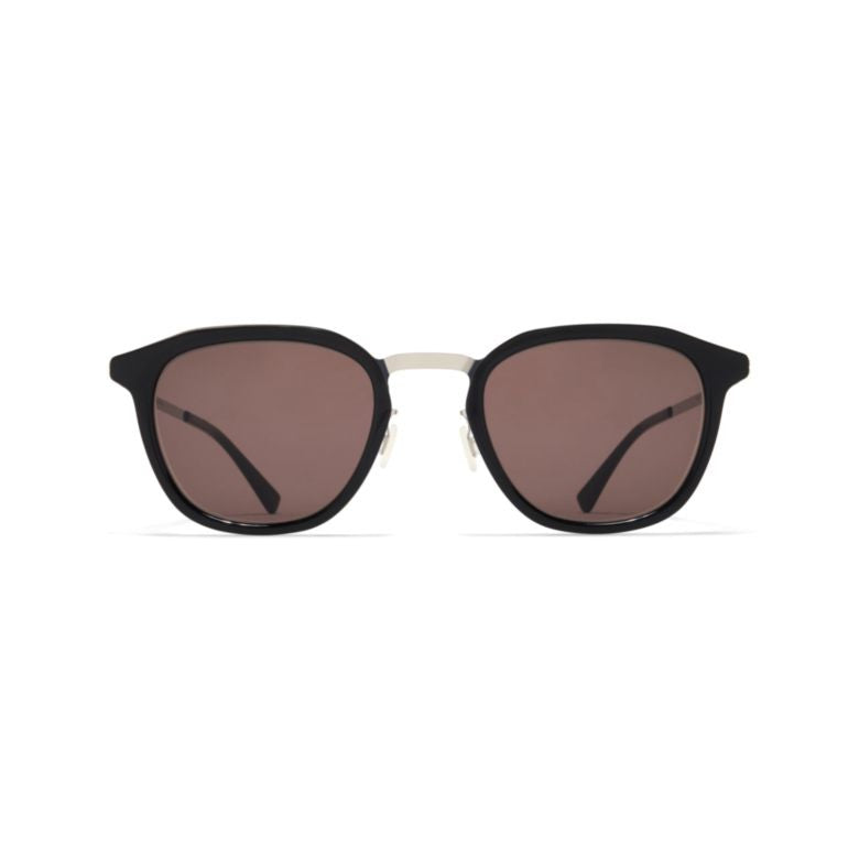 Mykita Black Pavi Acetate Round Sunglasses
