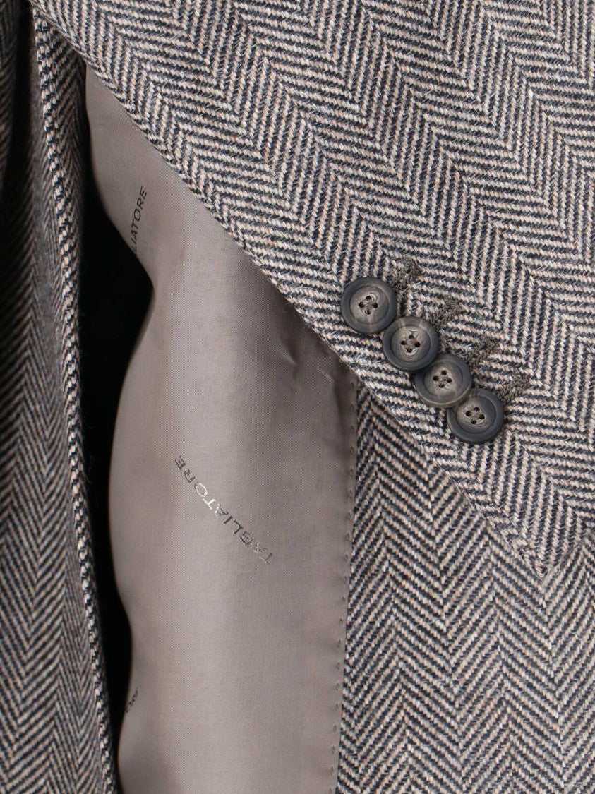 Tagliatore Tailored Black Jacket With Clean Lines And Minimalistic Design