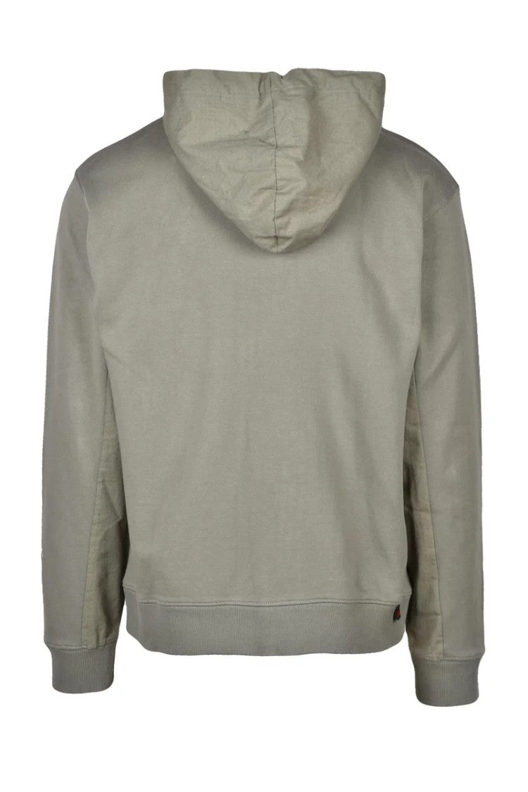 Replay Sage Green Men Cotton Zip Hoodie