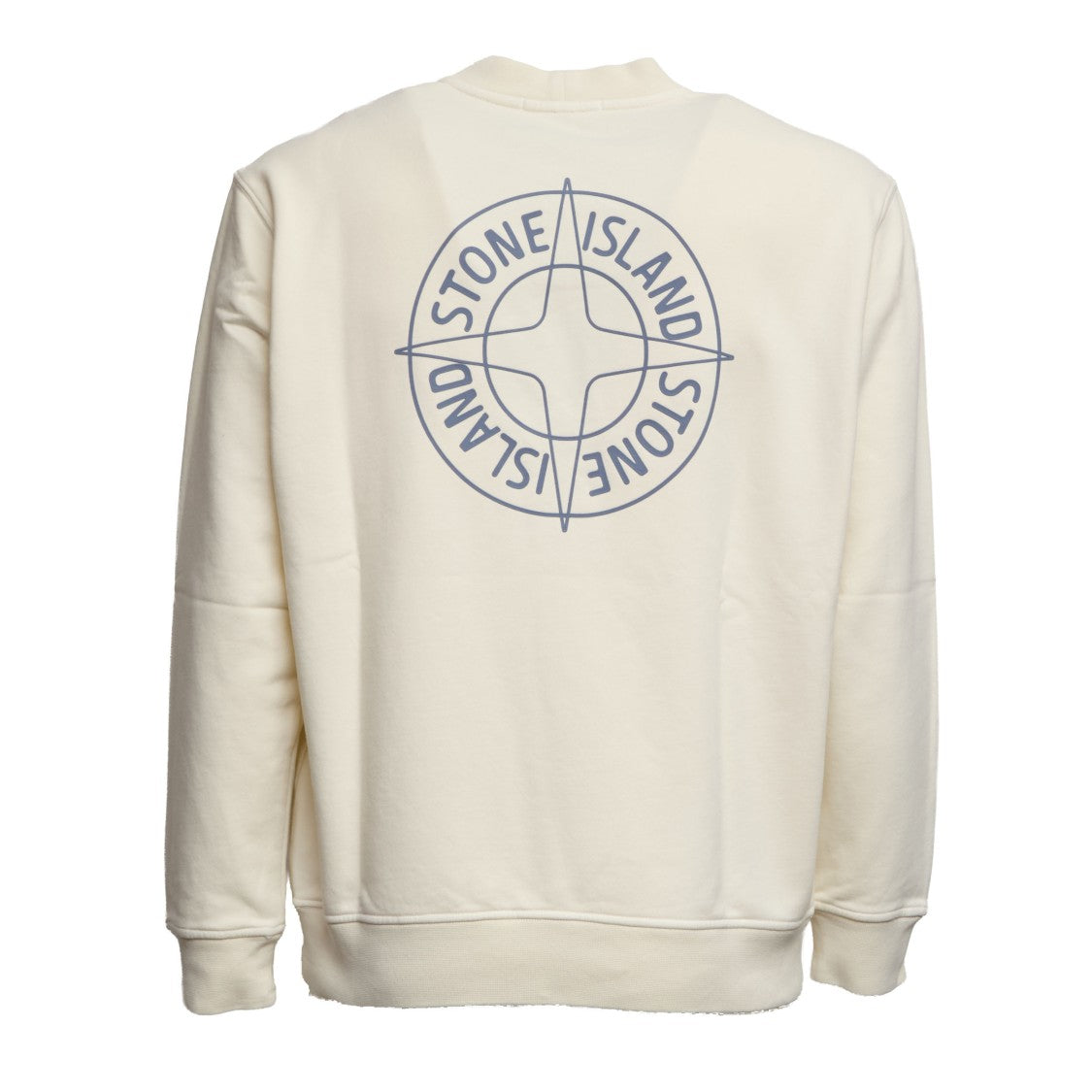 Stone Island Outline Compass Cotton Fleece Over Hoodie