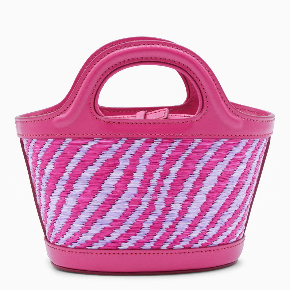 Marni Structured Woven Handbag With Embroidered Detail