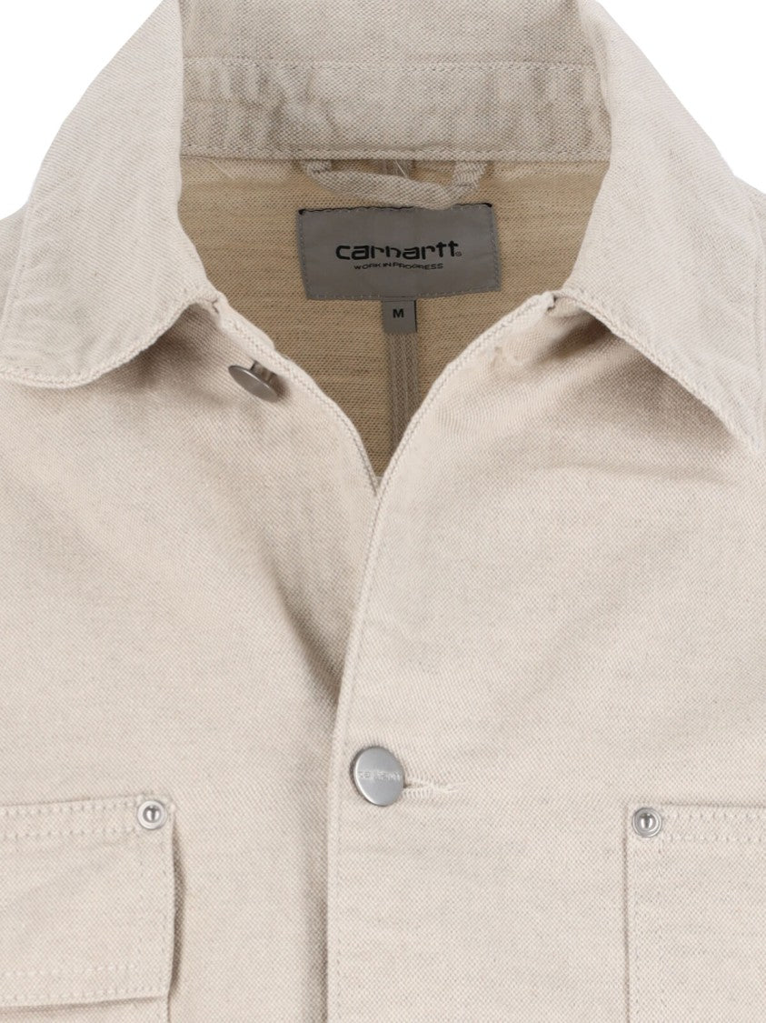 Carhartt Wip "Walter" Shirt Jacket, In Beige Cotton