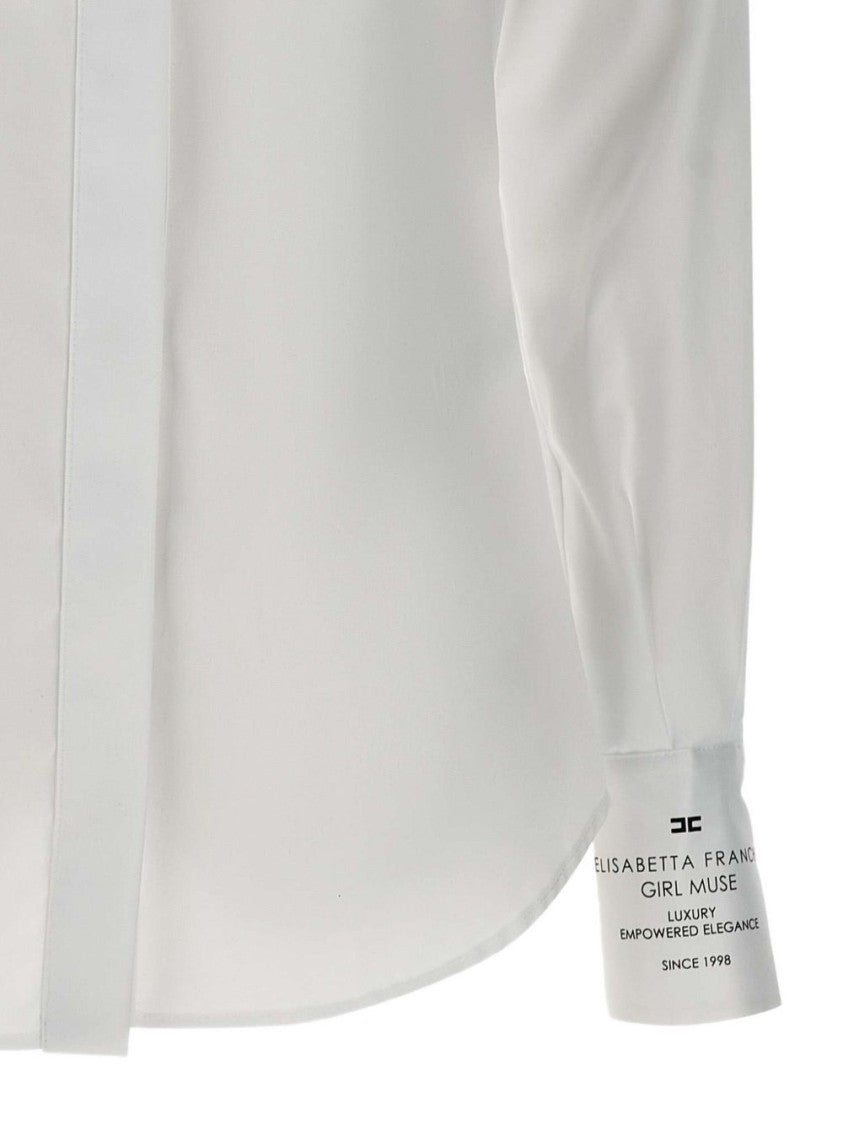 Elisabetta Franchi Tailored White Shirt With Classic Collar