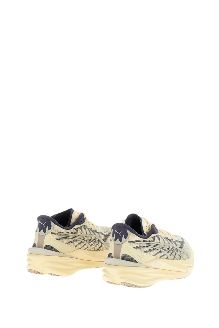 Puma Nitrofoam-Enhanced Beige Running Sneakers With Pumagrip Outsole