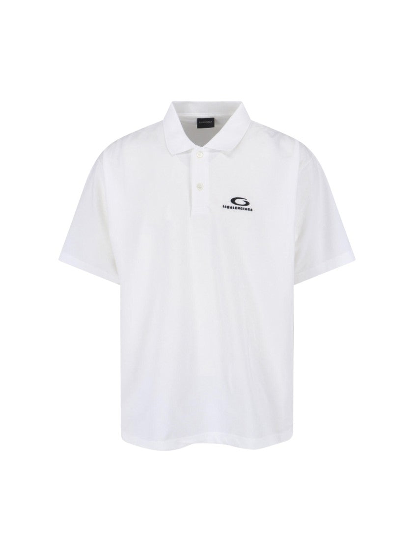 Balenciaga "Laurel" Polo – White