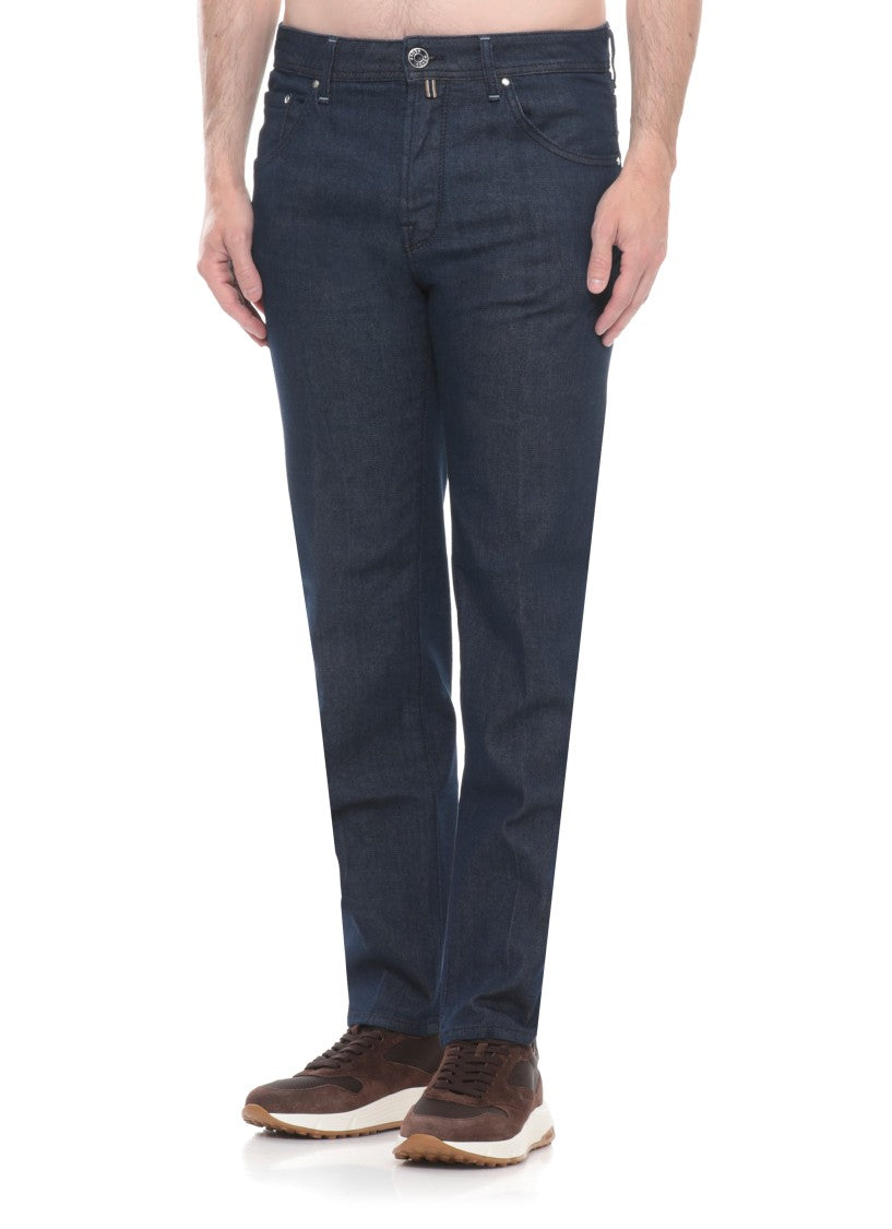 Jacob Cohen Blue Scott Cotton Jeans