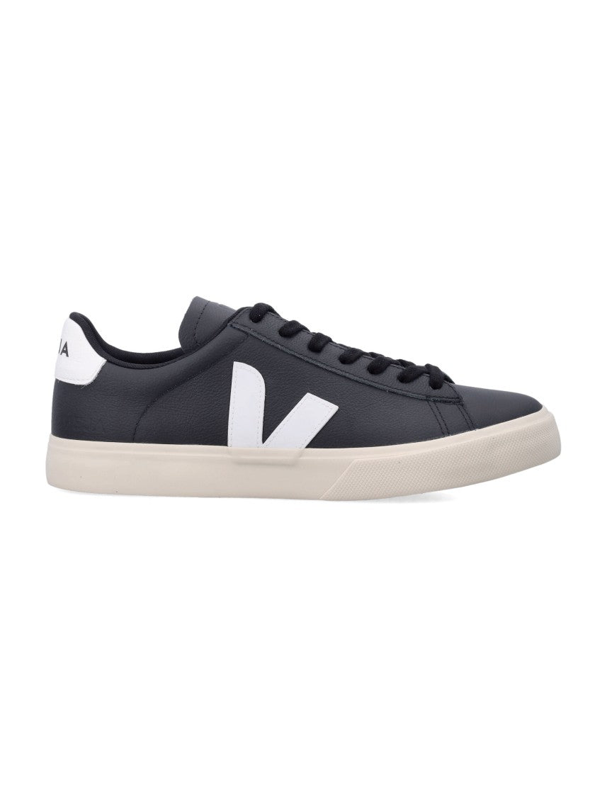 Veja Campo Leather Sneakers In Black