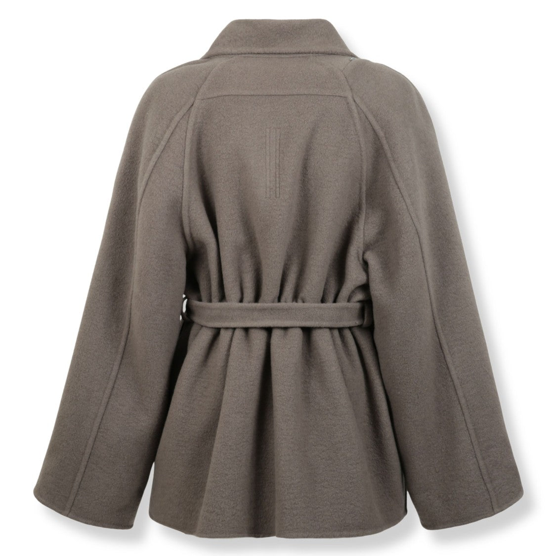 Rick Owens Avant-Garde Black Jacket With Modern Structure And Sharp Lines