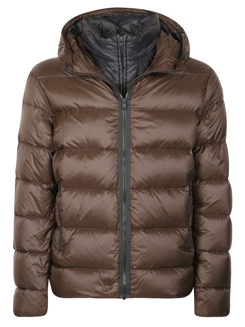 Fay Classic Tailored Coat With Notched Collar And Button-Up Front