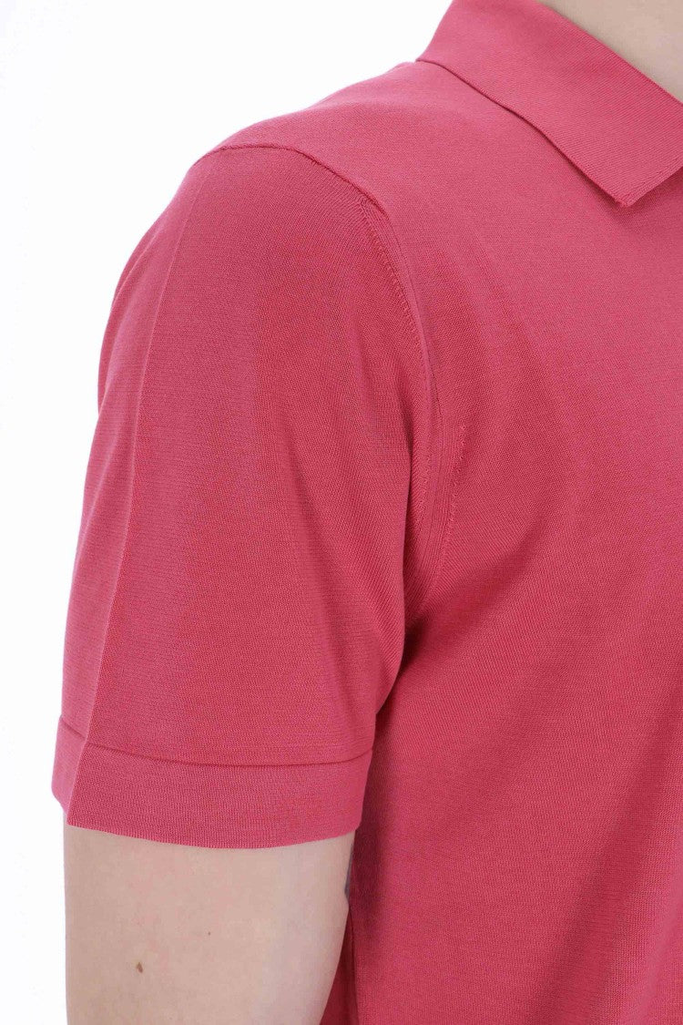 Drumohr Frosted Superlight Cotton Open Collar Polo
