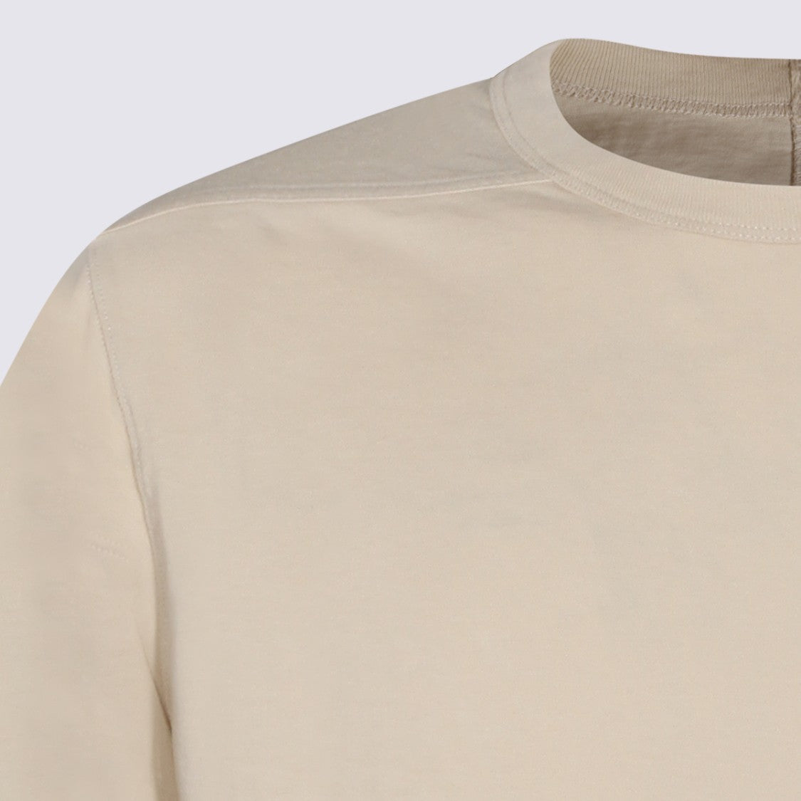 Rick Owens Sand Cotton Short-Sleeve Shirt