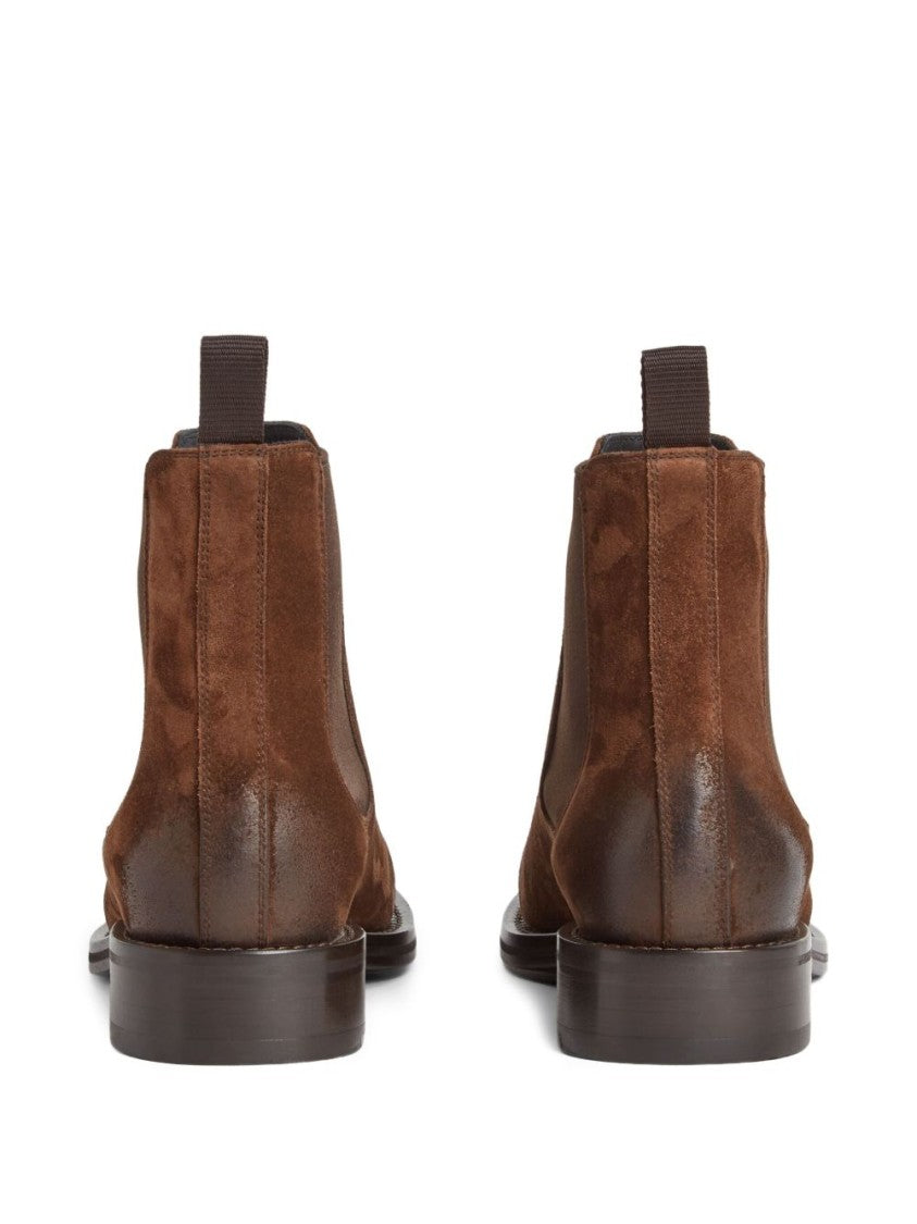 Dsquared2 Brown Suede Boots