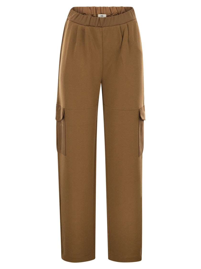 Herno Cargo Trousers In Cotton Interlock