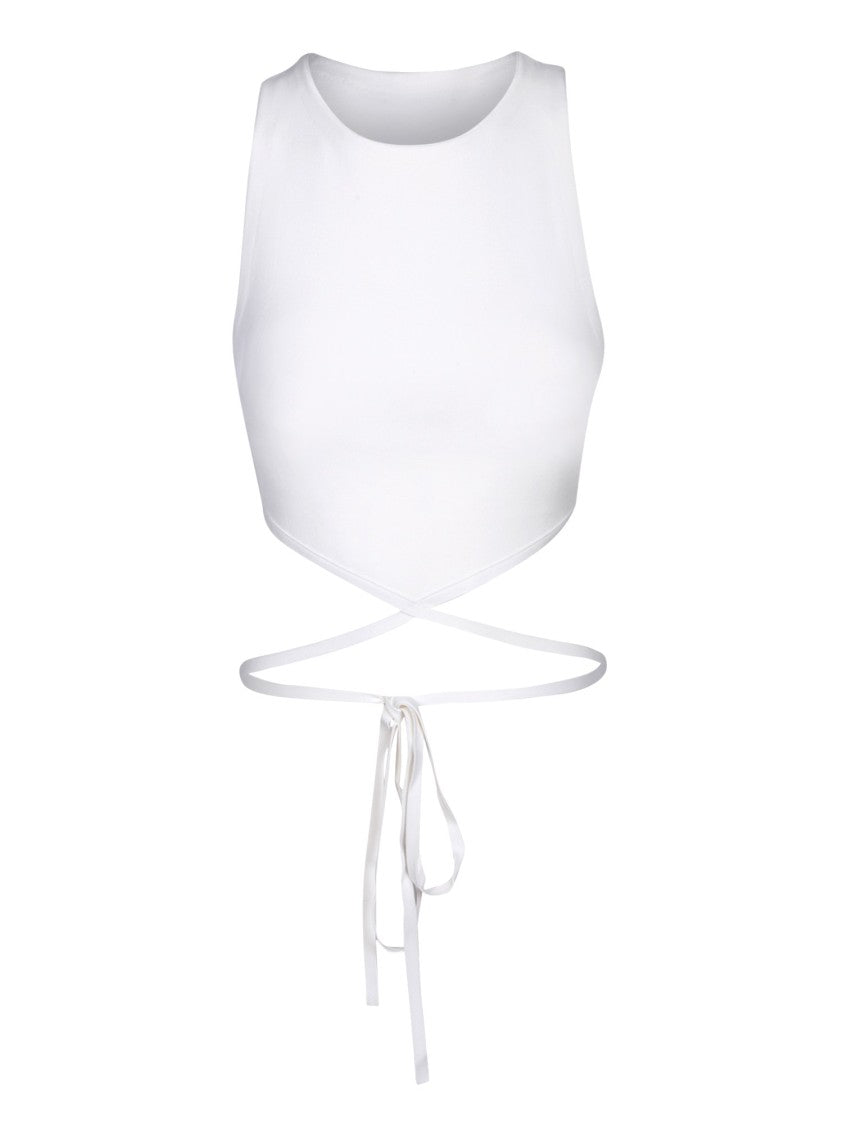 Alice + Olivia Cropped White Top