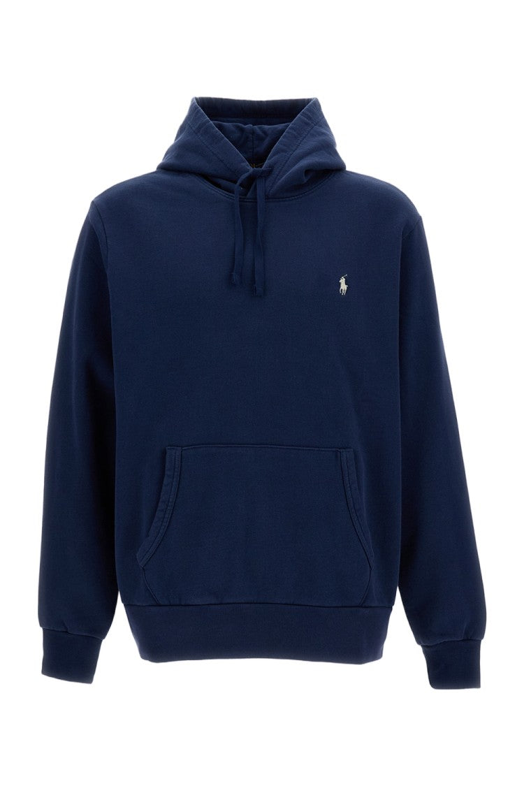 Polo Ralph Lauren Solid Blue Crew Neck Sweater With Timeless Design