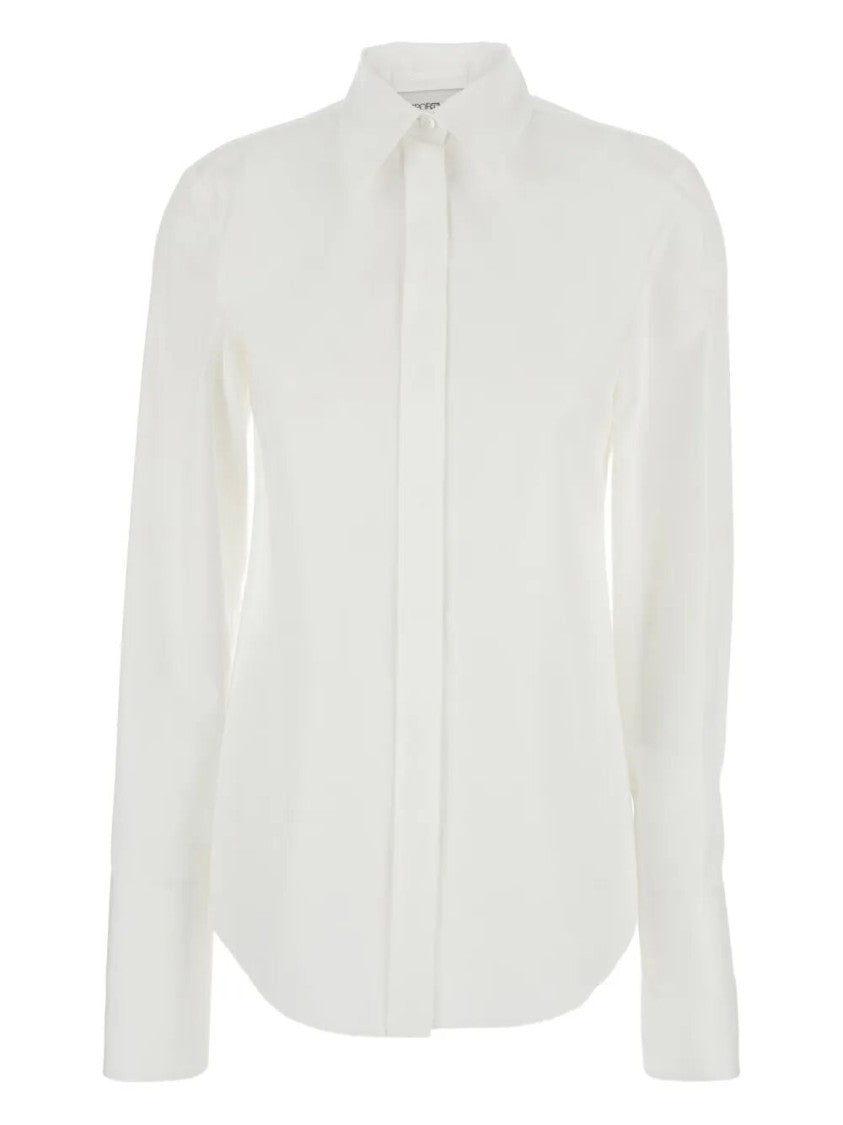 Sportmax Tailored White Slim Fit Shirt