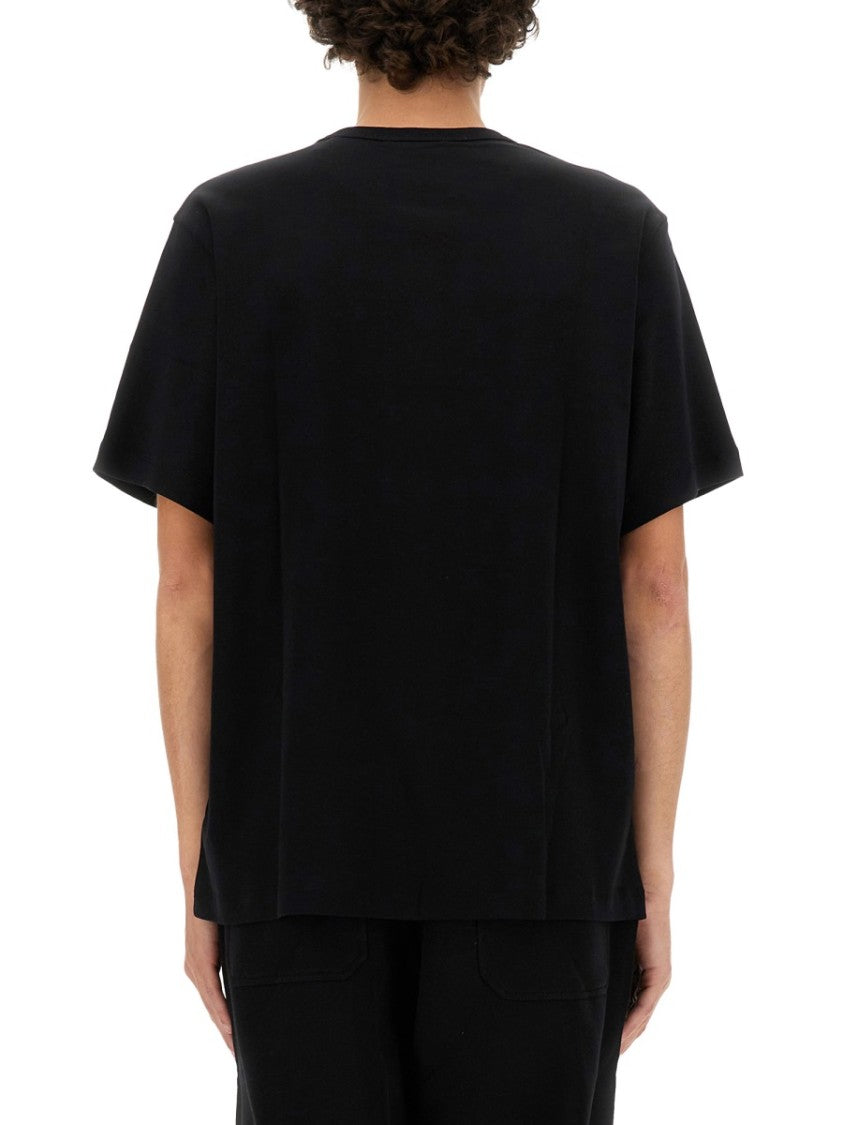 Helmut Lang Relaxed Fit Crew Neck T-Shirt With Embossed Logo