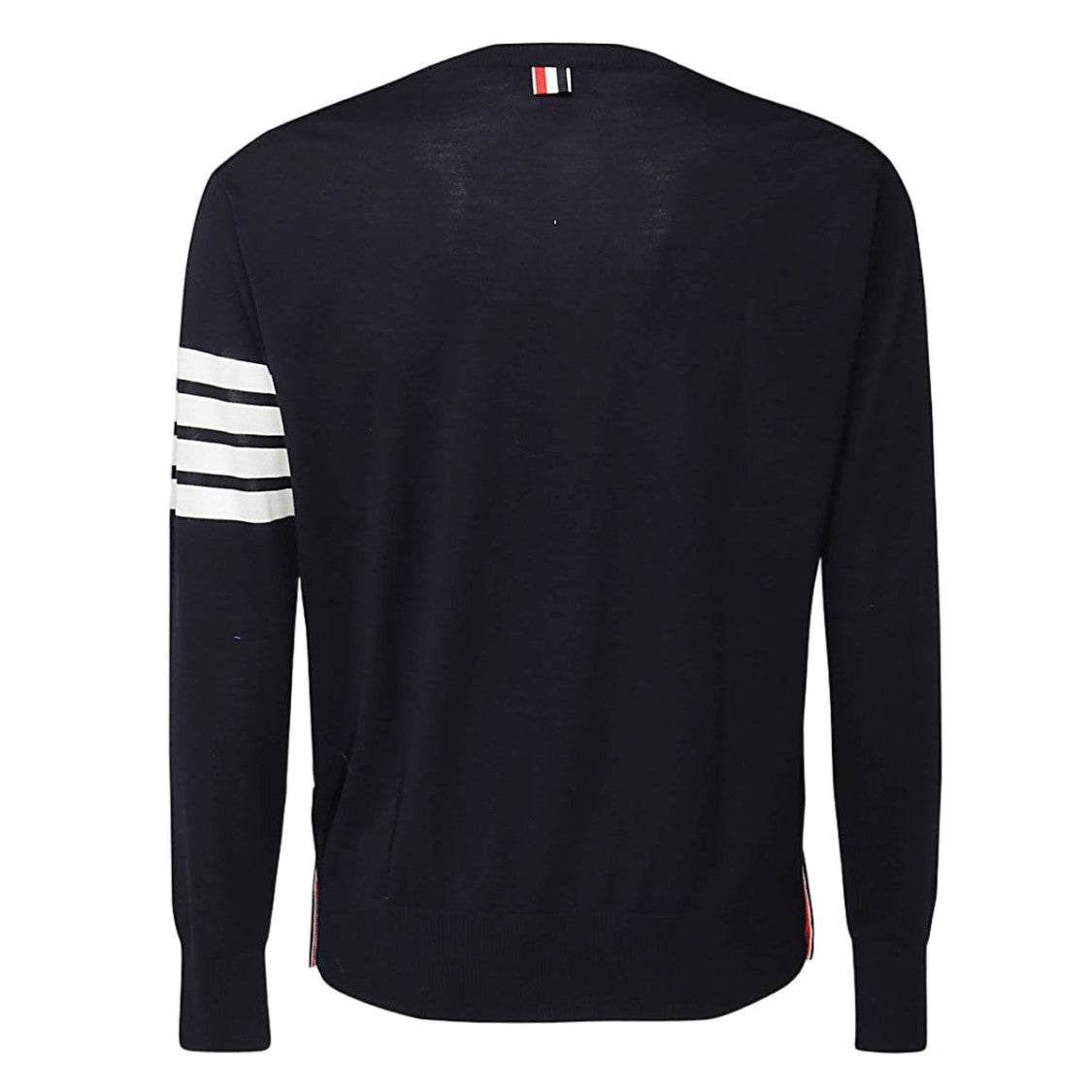 Thom Browne Long-Sleeve Sweater With Striped Detail