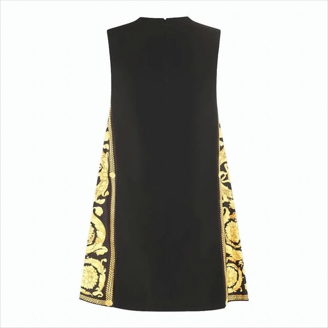 Versace Baroque-Patterned Sleeveless Midi Dress By Versace